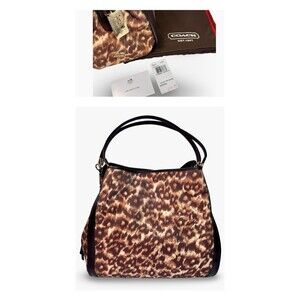 EUC COACH 32410 Cheetah Print MADISON OCELOT PHOEBE Shoulder Bag Handbag Dustbag